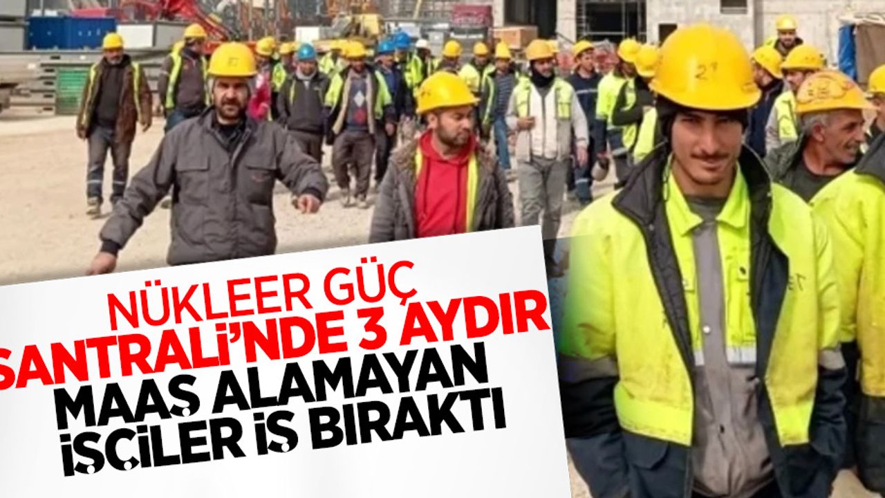 Nükleer güç santrali'nde 3 aydır maaş alamayan işçiler iş bıraktı
