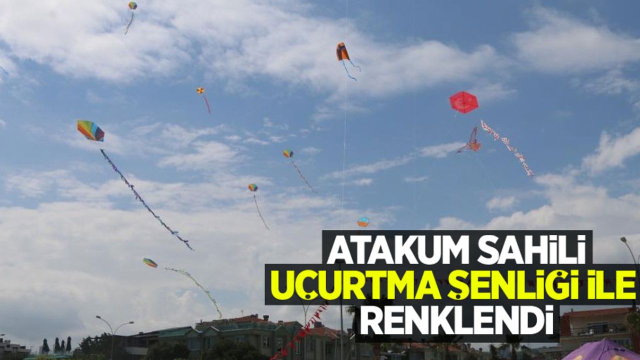 Atakum sahili uçurtma şenliği ile renklendi