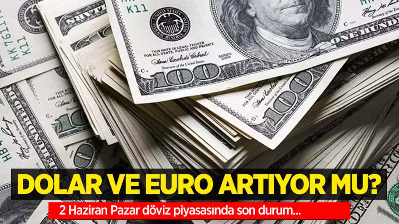2 Haziran Pazar dolar ne kadar oldu, euro ne kadar?