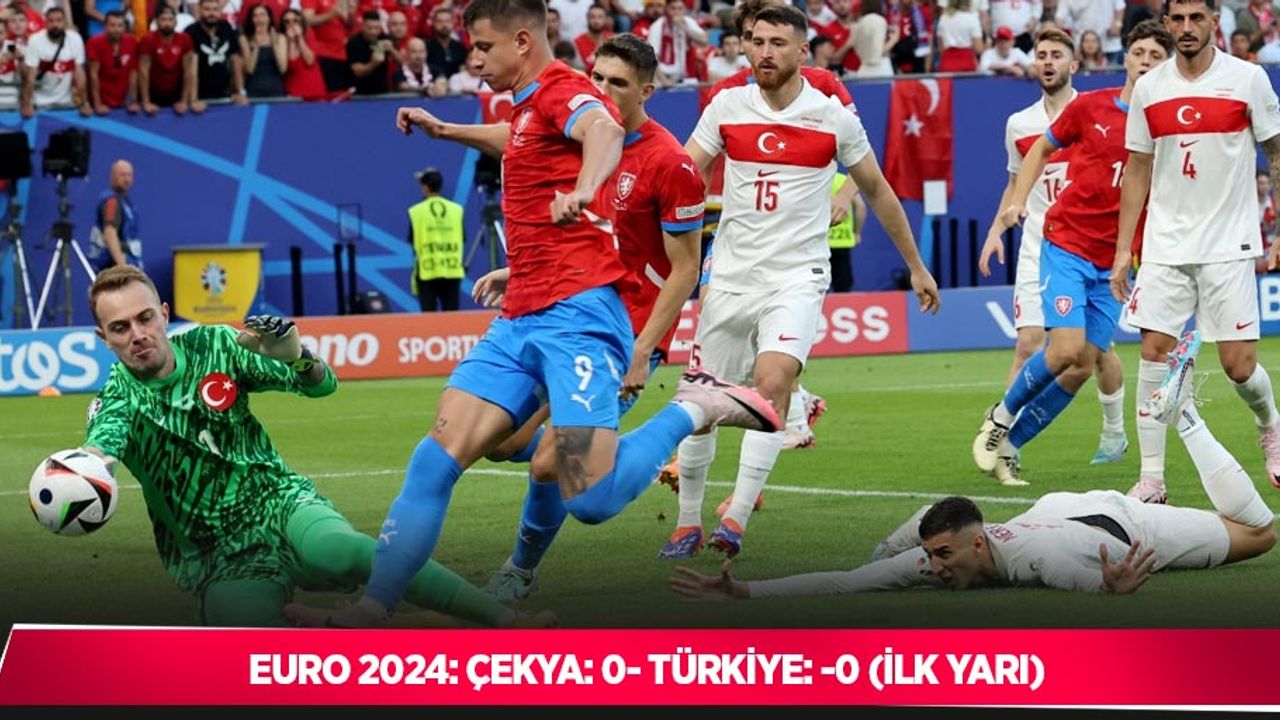 EURO 2024: Çekya: 0 - Türkiye: 0 (İlk yarı)