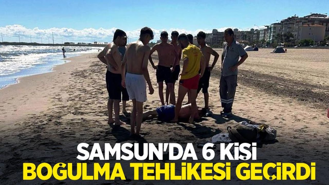 Karadeniz’de 6 kişi boğulma tehlikesi geçirdi