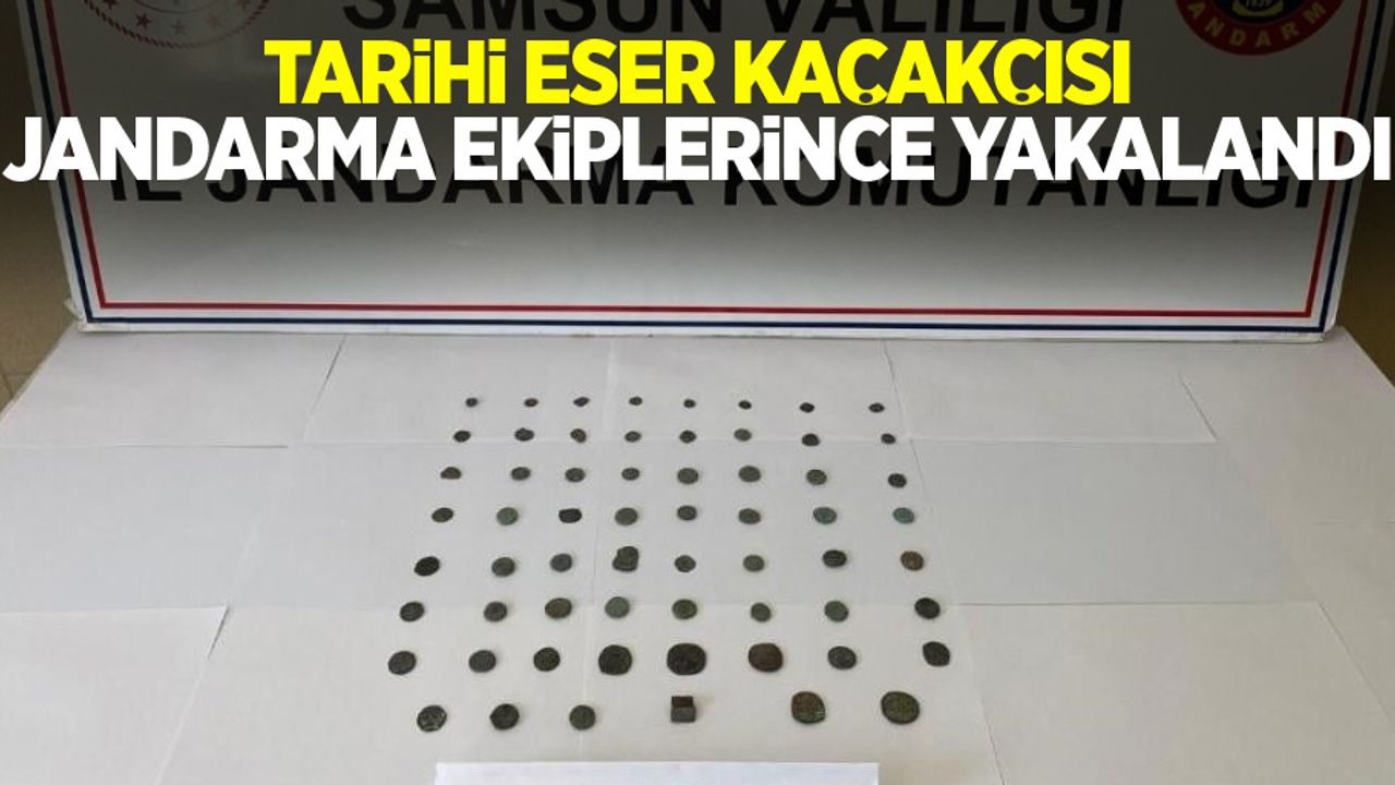 Tarihi eser kaçakçısı jandarma ekiplerince yakalandı