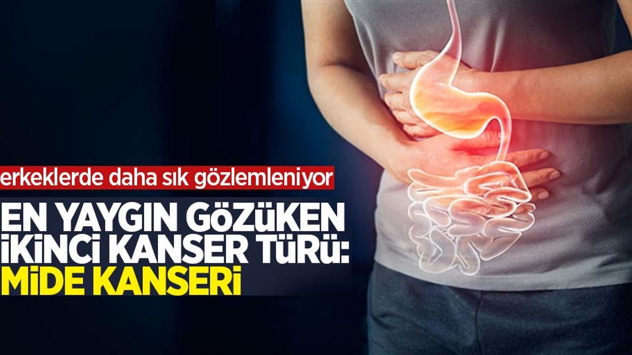 En yaygın gözüken ikinci kanser türü mide kanseri: Erkeklerde daha sık gözlemleniyor