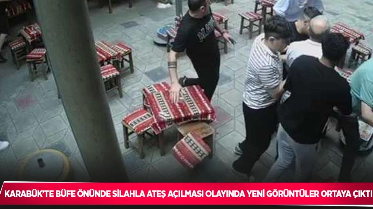 Karabük’te büfe önünde silahla ateş açılması olayında yeni görüntüler ortaya çıktı