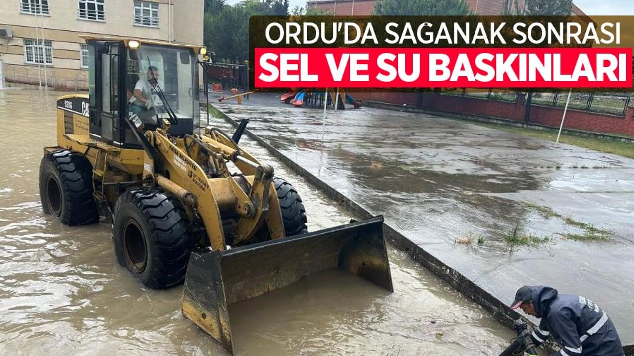 Ordu’da sağanak sonrası sel ve su baskınları