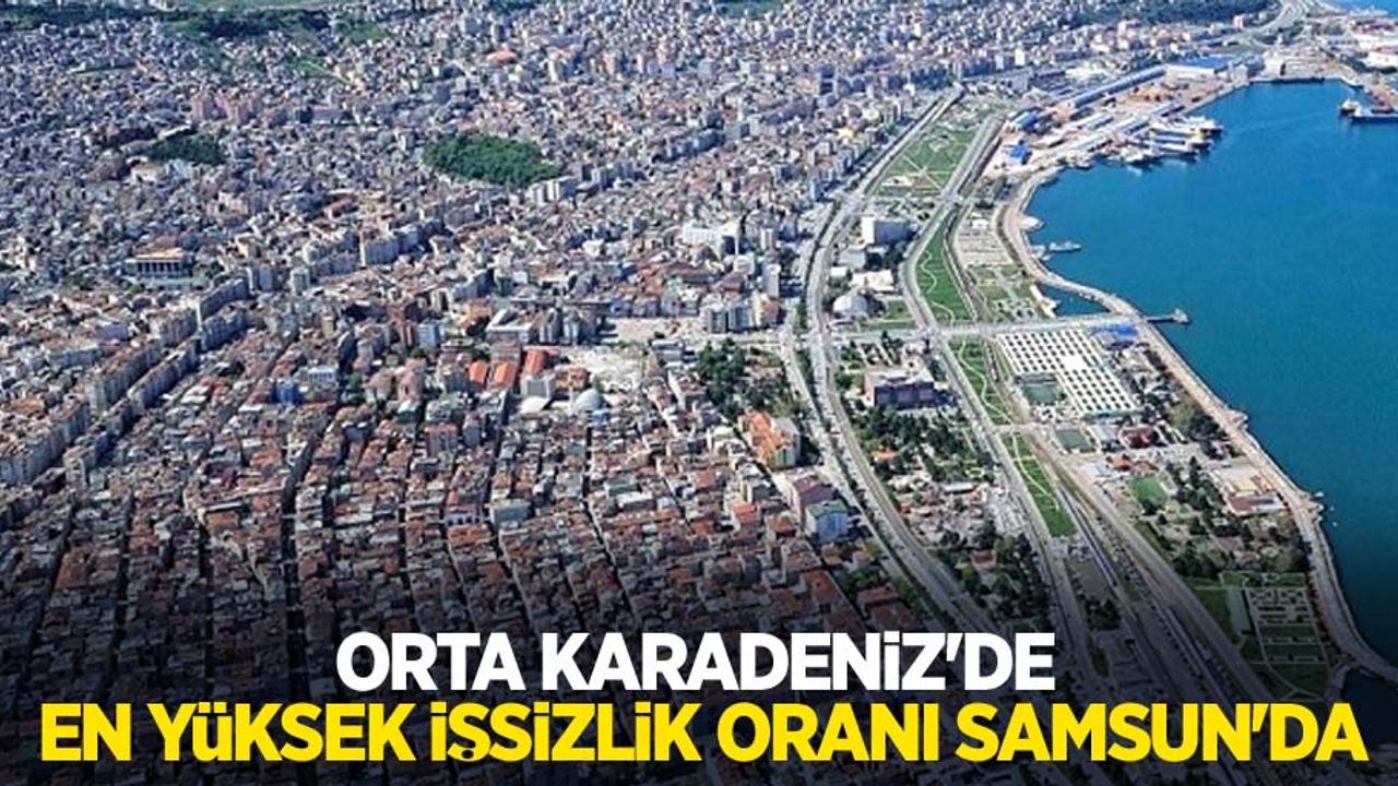 Orta Karadeniz’de en yüksek işsizlik oranı Samsun’da