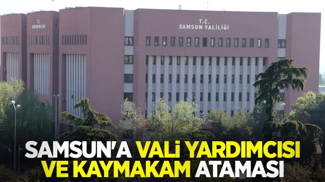 Samsun'a vali yardımcısı ve kaymakam ataması