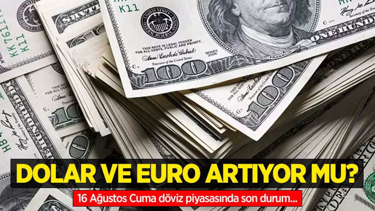 16 Ağustos Cuma dolar ne kadar oldu, euro ne kadar?
