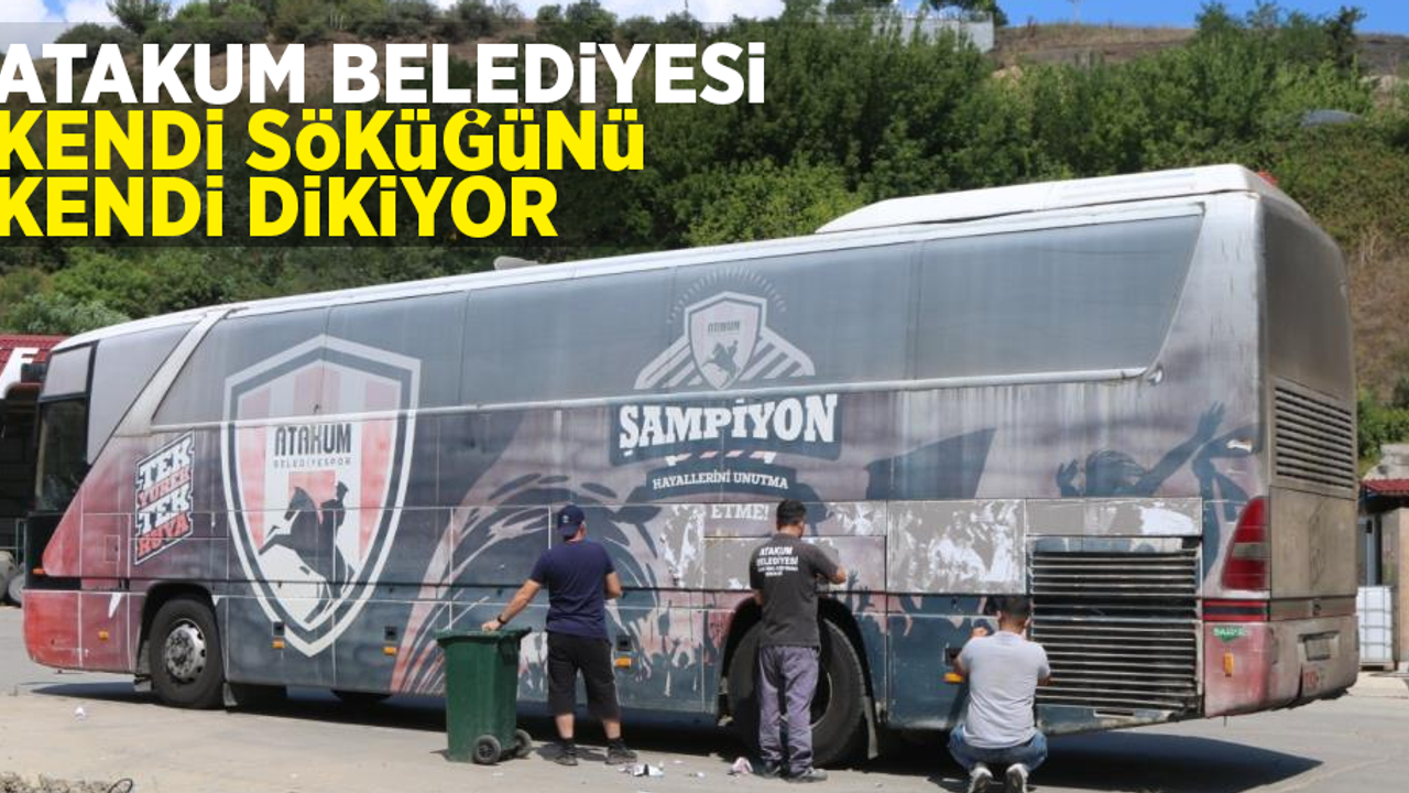 Atakum Belediyesi kendi söküğünü kendi dikiyor