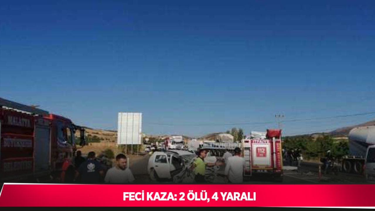 Feci kaza: 2 ölü, 4 yaralı