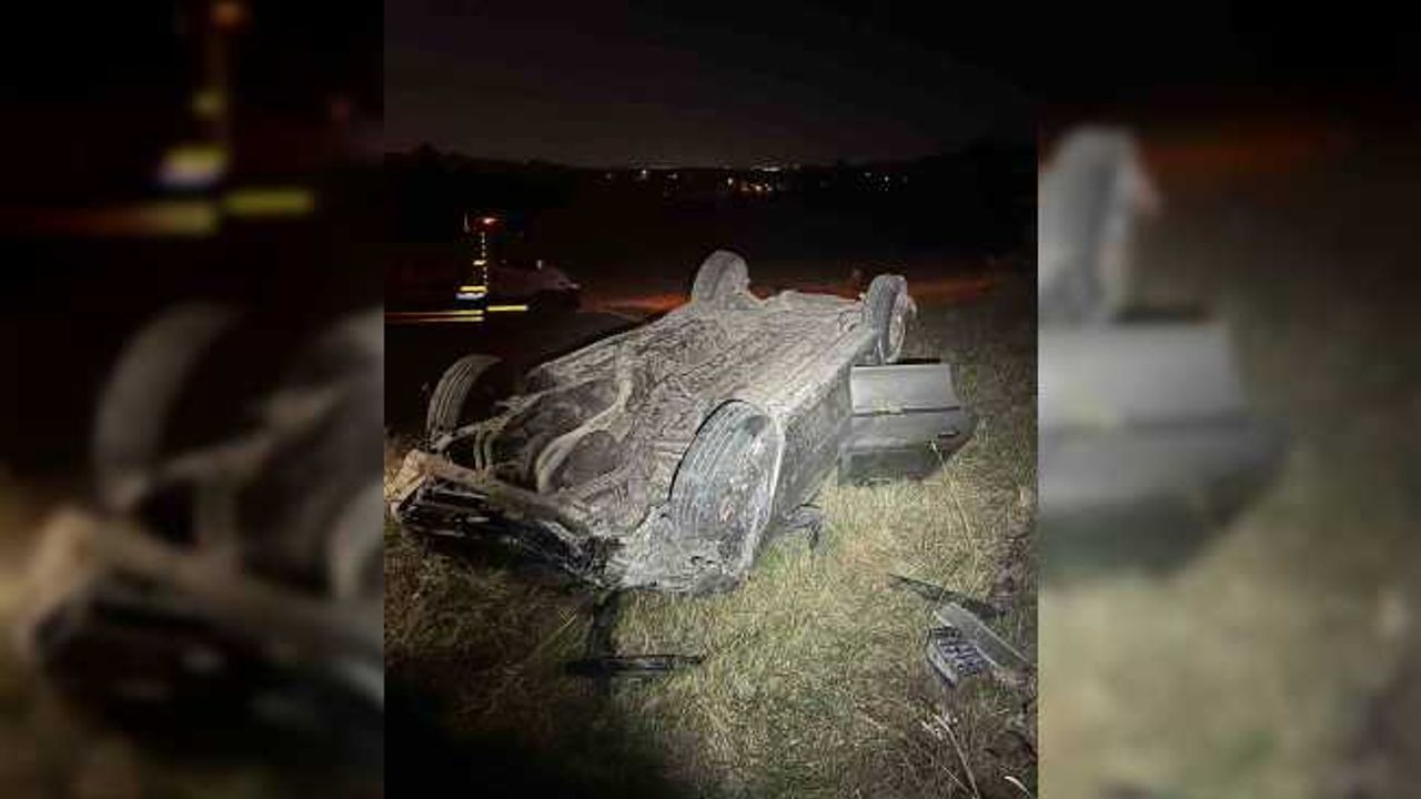 Kırklareli’nde otomobil şarampole devrildi: 1 ölü, 3 yaralı