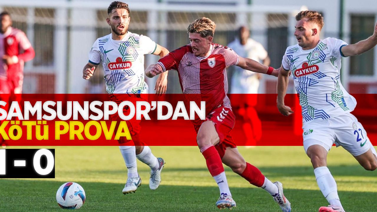Samsunspor'dan kötü prova: 1-0