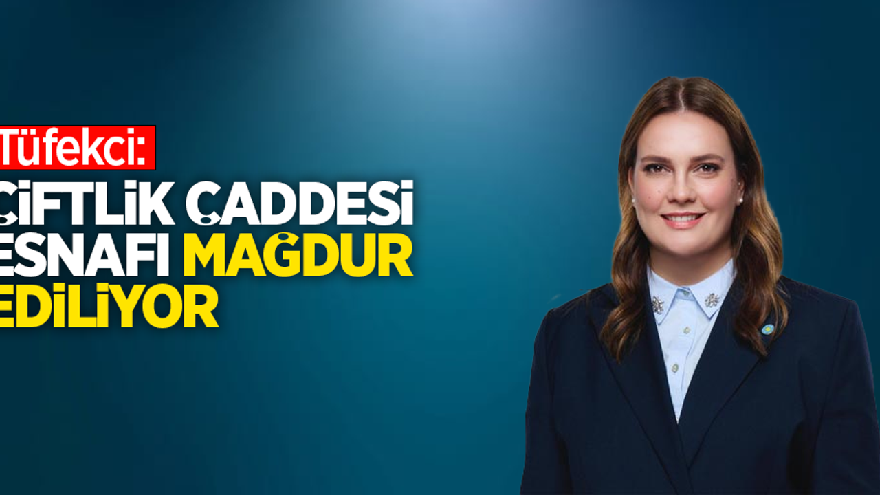 Tüfekci: Çiftlik caddesi esnafı mağdur ediliyor