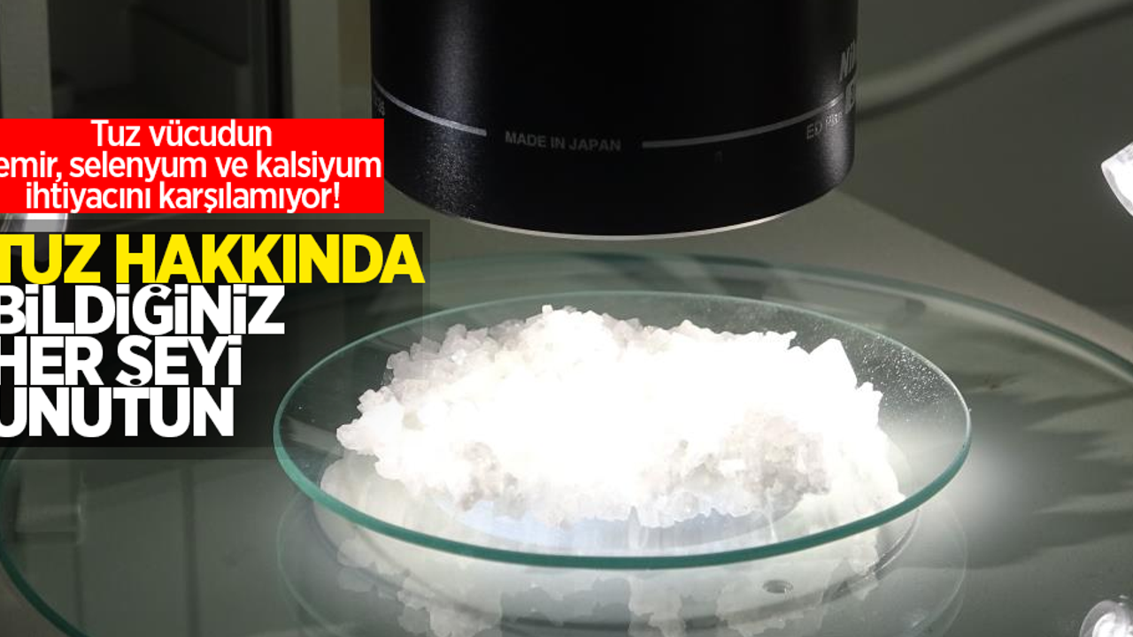 Tuz hakkında bildiğiniz her şeyi unutun: Tuz vücudun demir, selenyum ve kalsiyum ihtiyacını karşılamıyor!