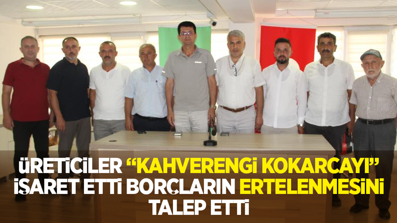 Üreticiler "kahverengi kokarcayı" işaret etti, borçların ertelenmesini talep etti