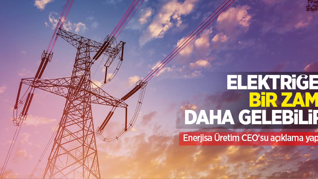 Elektriğe bir zam daha gelebilir: Enerjisa Üretim CEO'su açıklama yaptı