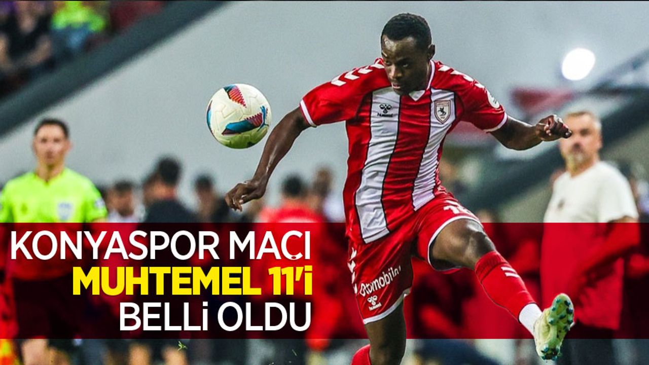 Konyaspor maçı muhtemel 11'i belli oldu