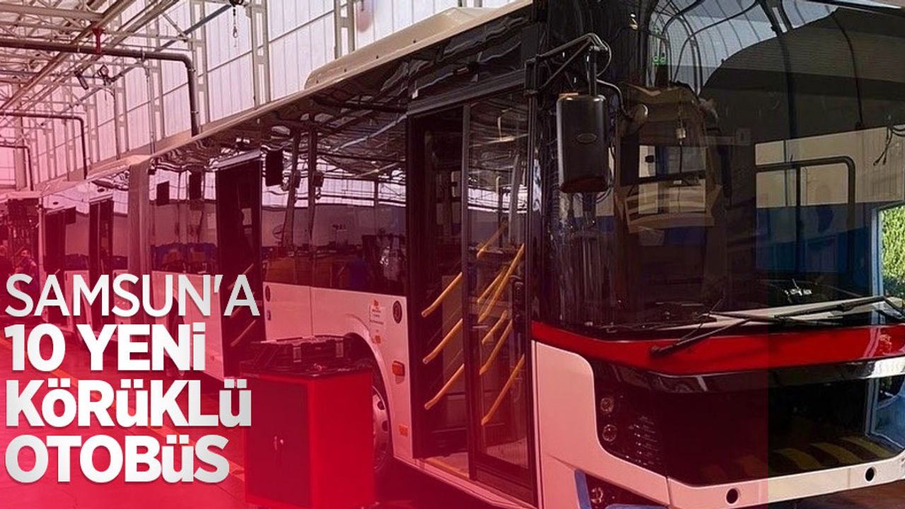 Samsun'a 10 yeni körüklü otobüs