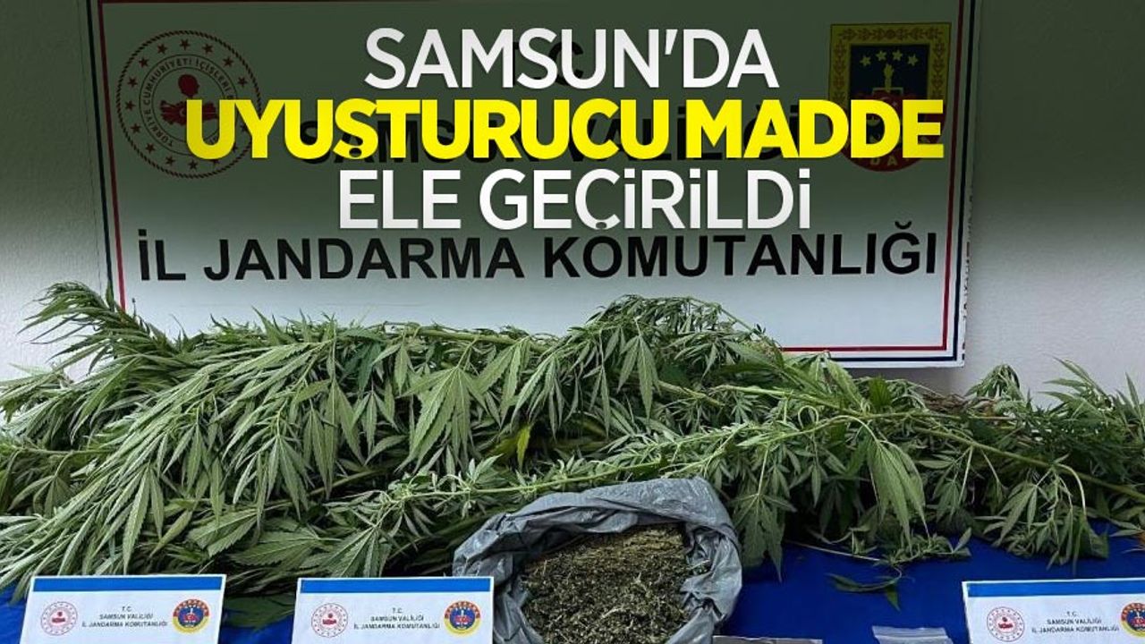 Samsun'da uyuşturucu madde ele geçirildi