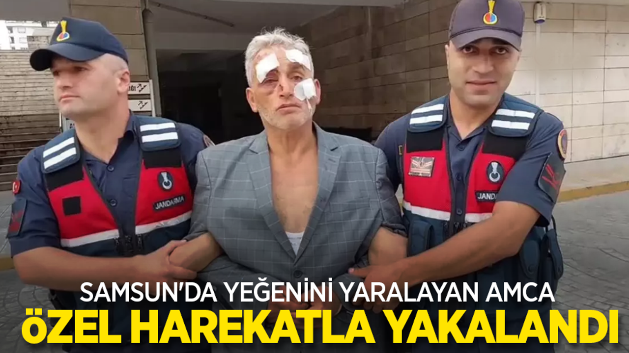 Samsun'da yeğenini yaralan amca özel harekatla yakalandı