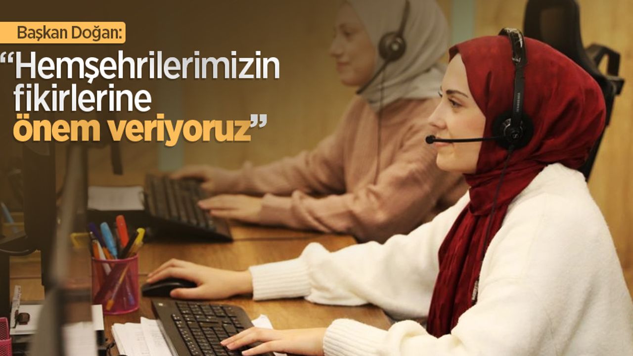 Başkan Doğan: “Hemşehrilerimizin fikirlerine önem veriyoruz”
