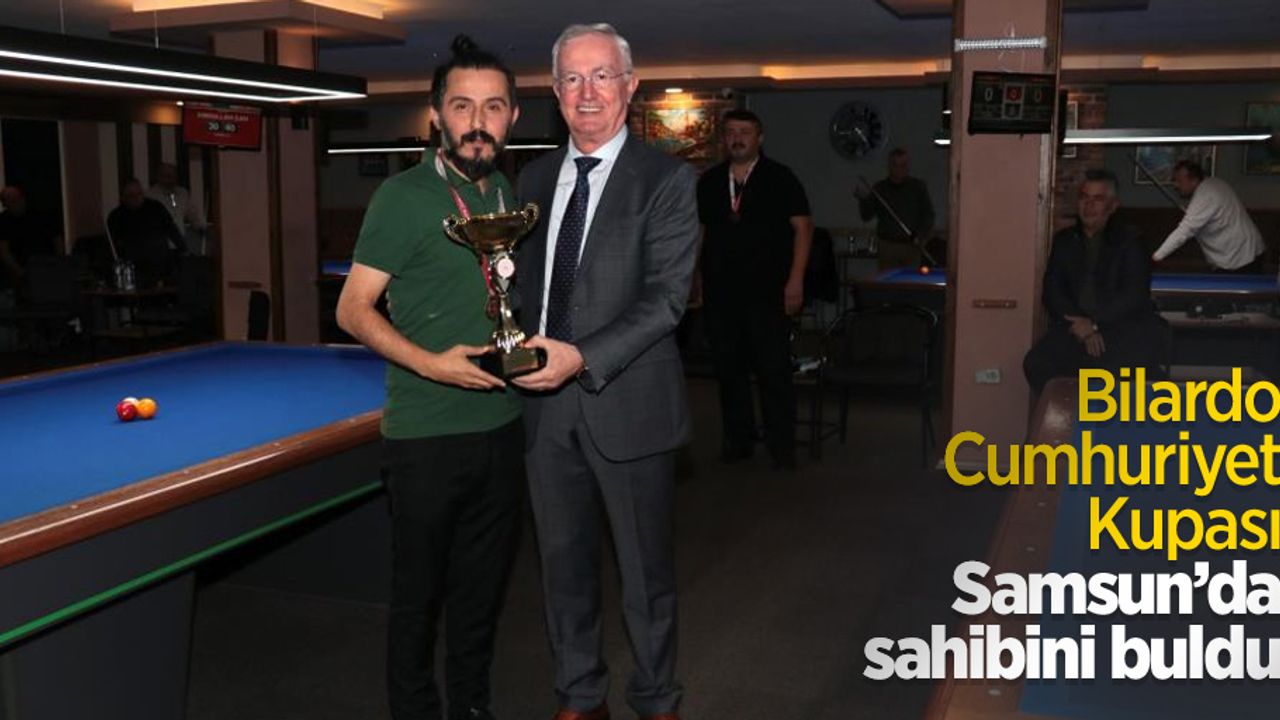 Bilardo Cumhuriyet Kupası Samsun’da sahibini buldu