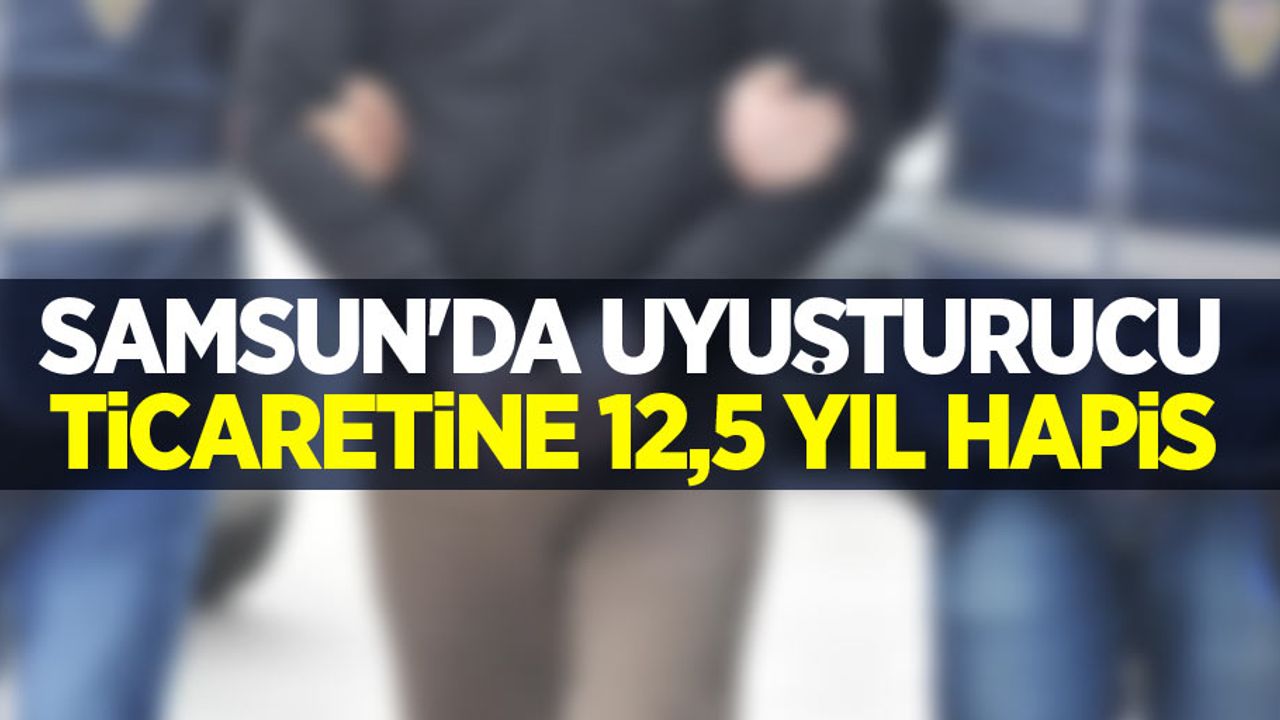 Samsun'da uyuşturucu ticaretine 12,5 yıl hapis