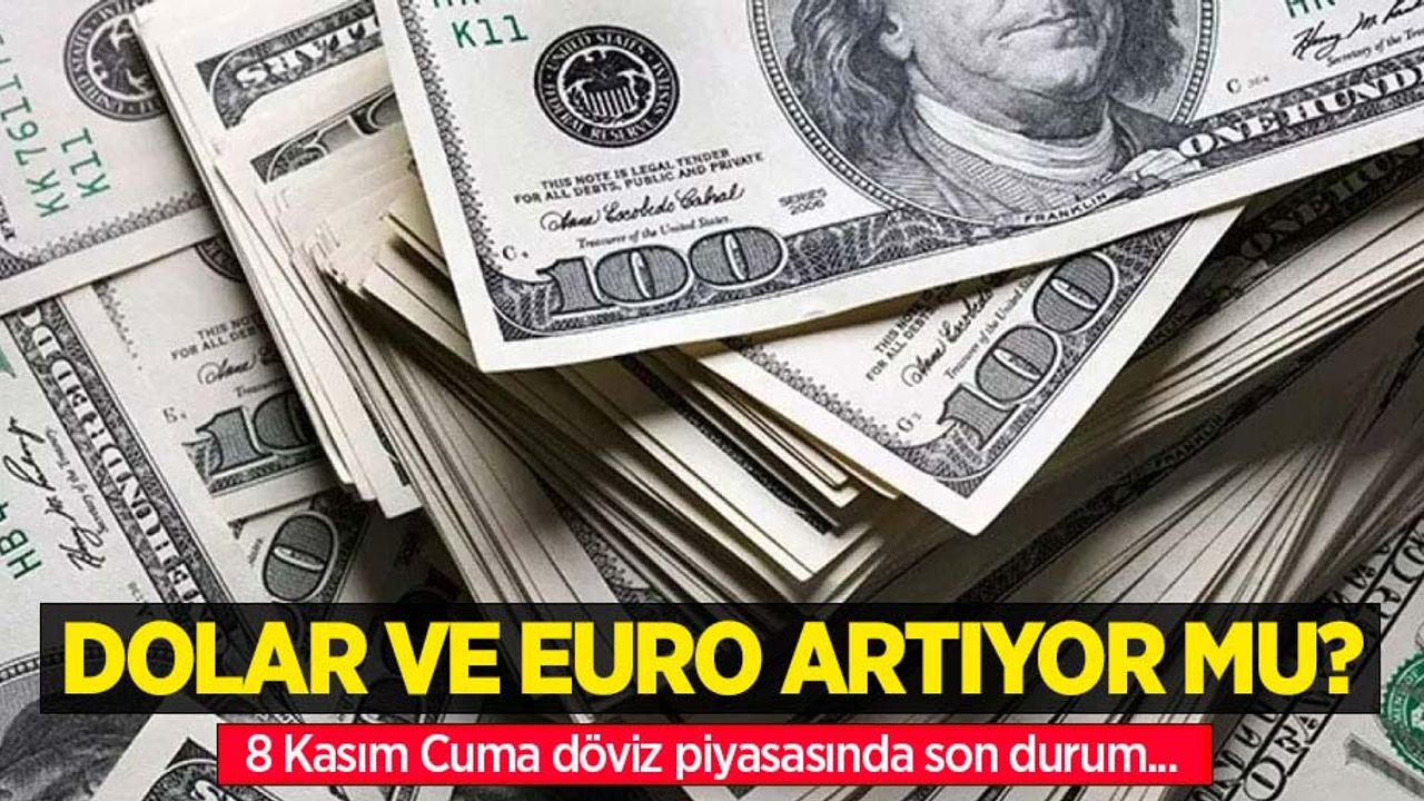 8 Kasım Cuma dolar ne kadar oldu, euro ne kadar?