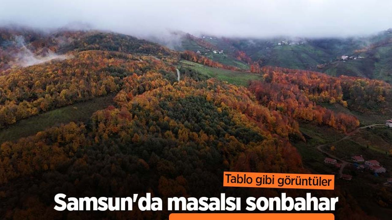 Samsun'da masalsı sonbahar: Tablo gibi görüntüler