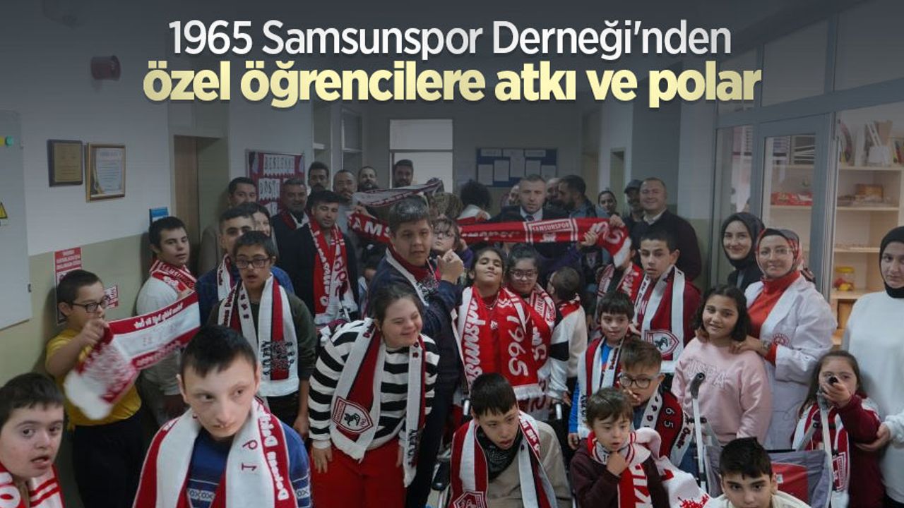 1965 Samsunspor Derneği'nden özel öğrencilere atkı ve polar