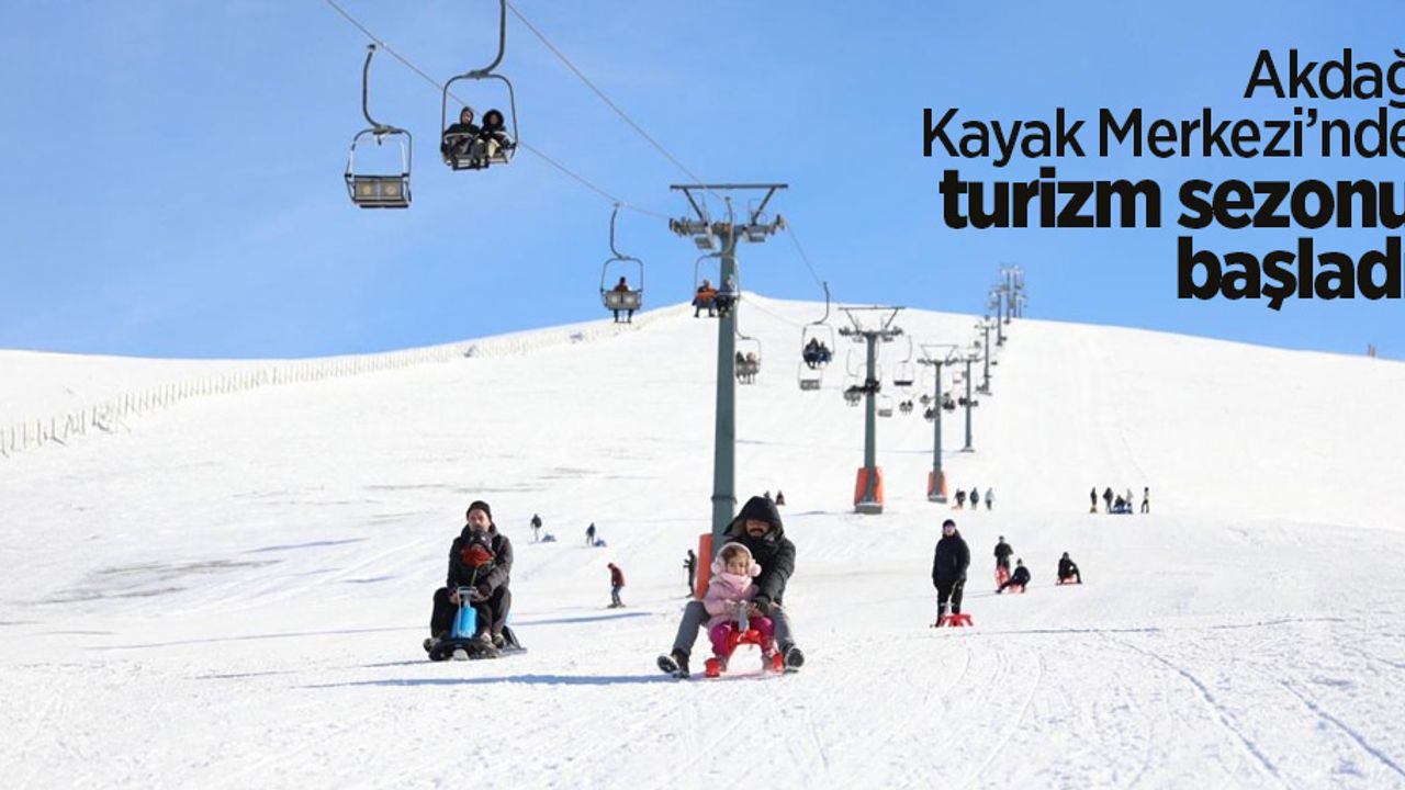Akdağ Kayak Merkezi’nde turizm sezonu başladı