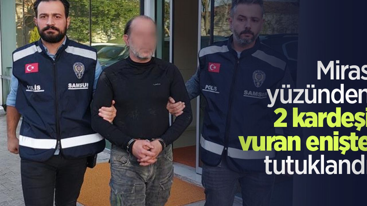 Miras yüzünden 2 kardeşi vuran enişte tutuklandı