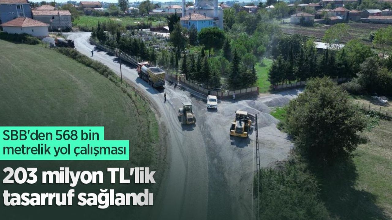 SBB'den 568 bin metrelik yol çalışması: 203 milyon TL'lik tasarruf sağlandı