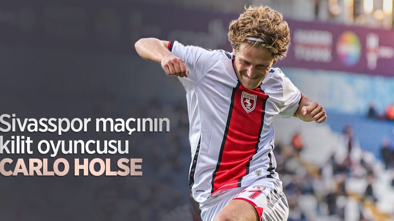 Sivasspor maçının kilit oyuncusu CARLO HOLSE 
