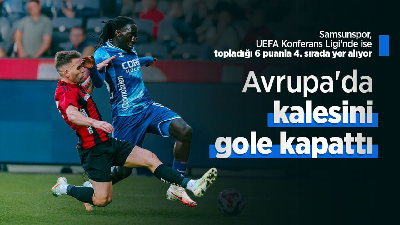Samsunspor Avrupa'da kalesini gole kapattı