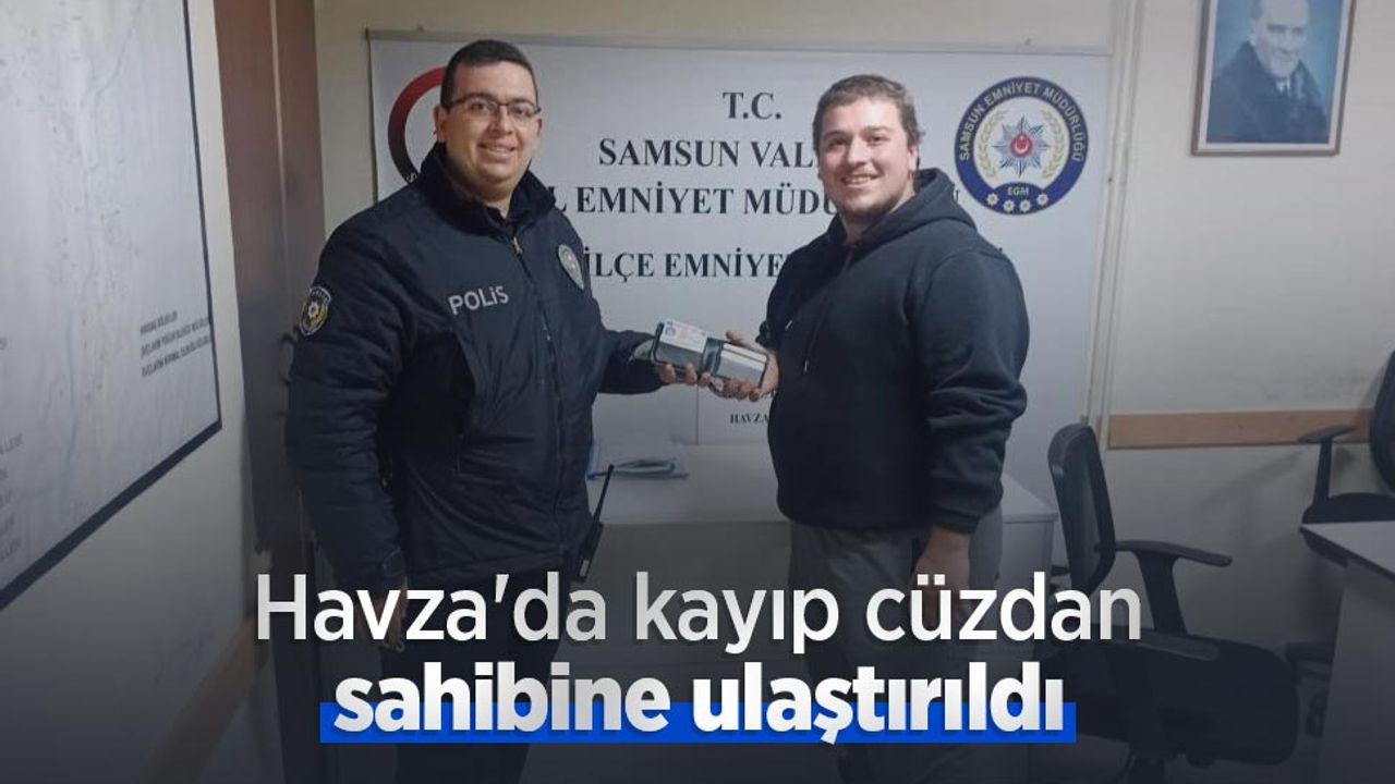 Samsun'da kayıp cüzdan sahibine ulaştırıldı