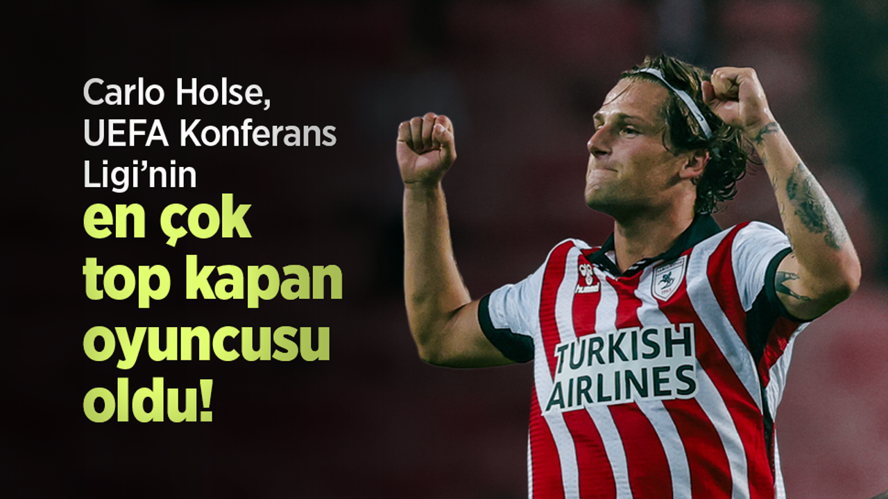 Carlo Holse, UEFA Konferans Ligi’nin en çok top kapan oyuncusu oldu!