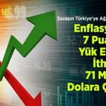 Savaşın Türkiye'ye Ağır Faturası: Enflasyona 7 Puanlık Yük, Enerji İthalatı 71 Milyar Dolara Çıktı!