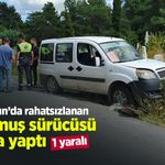 Samsun’da direksiyon başında rahatsızlanan dolmuş sürücüsü kaza yaptı: 1 yaralı