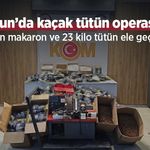 Samsun’da kaçak tütün operasyonu: 14 bin makaron ve 23 kilo tütün ele geçirildi