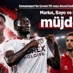 Samsunspor’da Çorum FK maçı öncesi kadro netleşiyor! Marius, Bayo ve Erakovic müjdesi