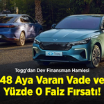 Togg'dan Dev Finansman Hamlesi: 48 Aya Varan Vade ve Yüzde 0 Faiz Fırsatı!