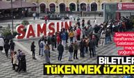 Samsunspor taraftarından Galatasaray maçına yoğun ilgi! Biletler tükenmek üzere