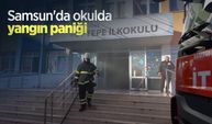 Samsun'da okulda yangın paniği