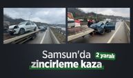 Samsun'da zincirleme kaza: 2 yaralı