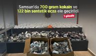 Samsun'da 700 gram kokain ve 122 bin sentetik ecza ele geçirildi: 1 gözaltı