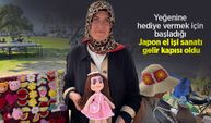Yeğenine hediye vermek için başladığı Japon el işi sanatı gelir kapısı oldu