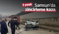 Samsun'da zincirleme kaza: 3 yaralı