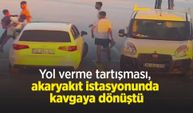 Yol verme tartışması, akaryakıt istasyonunda kavgaya dönüştü