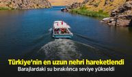 Türkiye'nin en uzun nehri hareketlendi: Barajlardaki su bırakılınca seviye yükseldi
